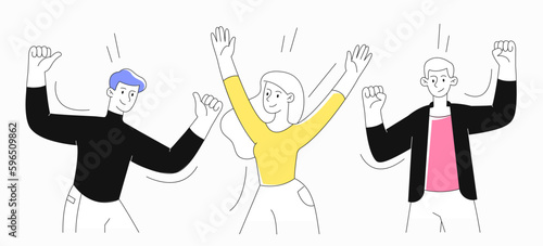 Happy group of people