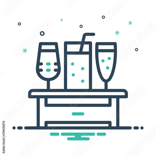 Mix icon for drinks 