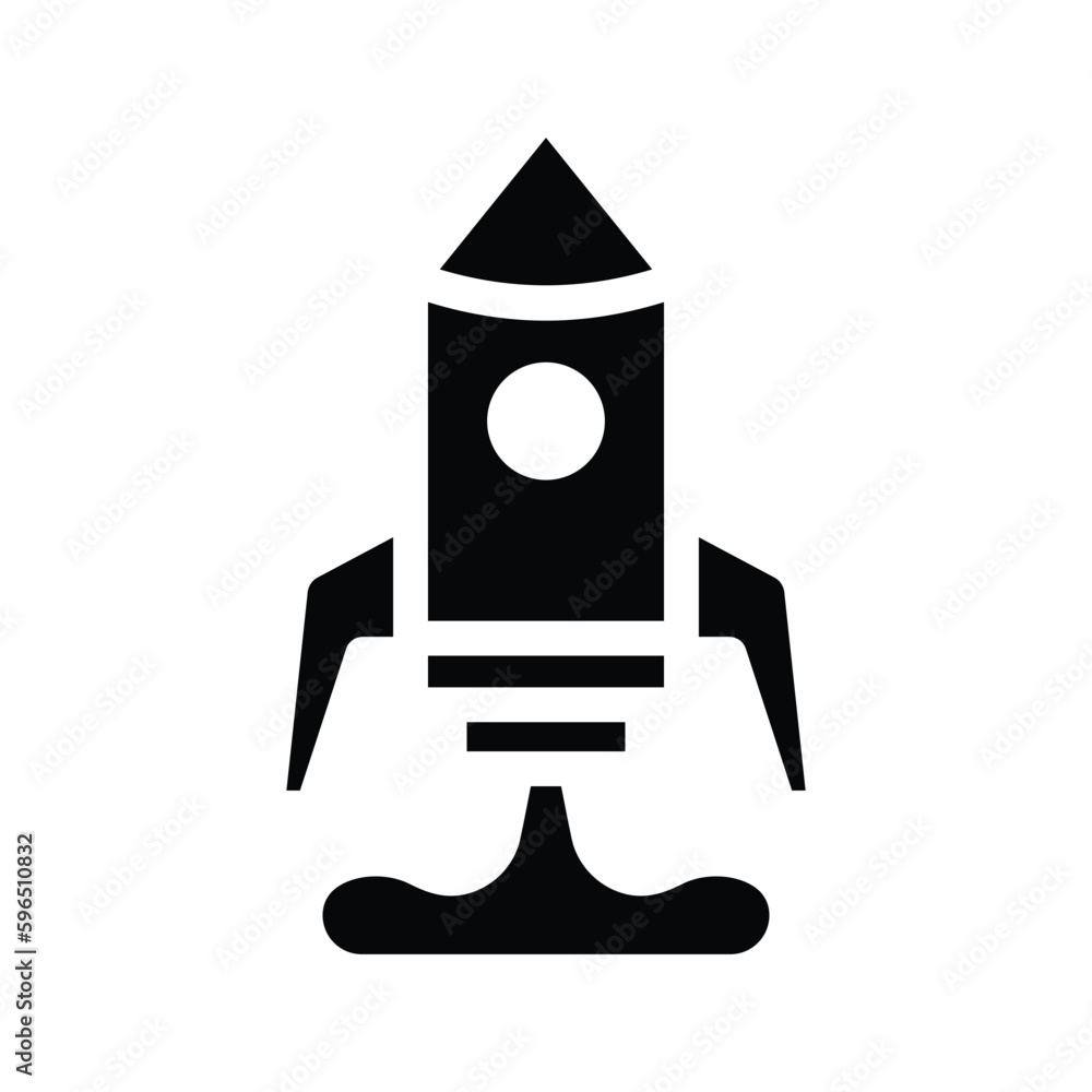 Fototapeta premium startup glyph icon illustration vector graphic