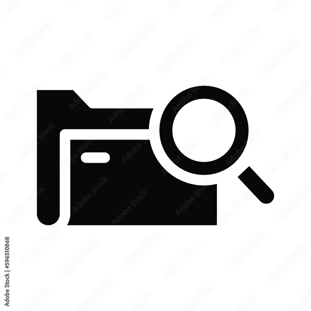 file magnifier glyph icon illustration vector graphic file magnifier glyph icon illustration vector graphic