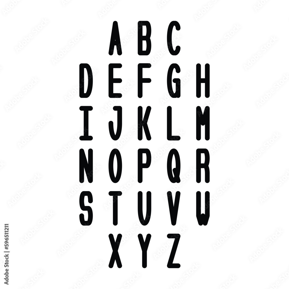 Line Stroke Font. Slim Latin English Alphabet Vector Typography on White Background. Vector illustration. Line Stroke Font. Slim Latin English Alphabet Vector Typography on White Background. Vector illustration.