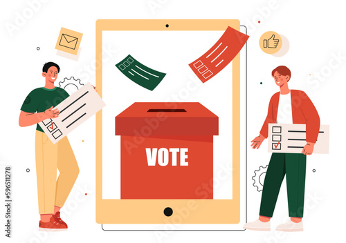 Online voting concept