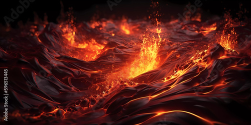 Lava and fire background