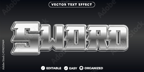 Sword Text Effect,Fully Editable Font Text Effect
