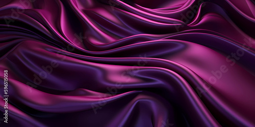 Silky satin cloth purple