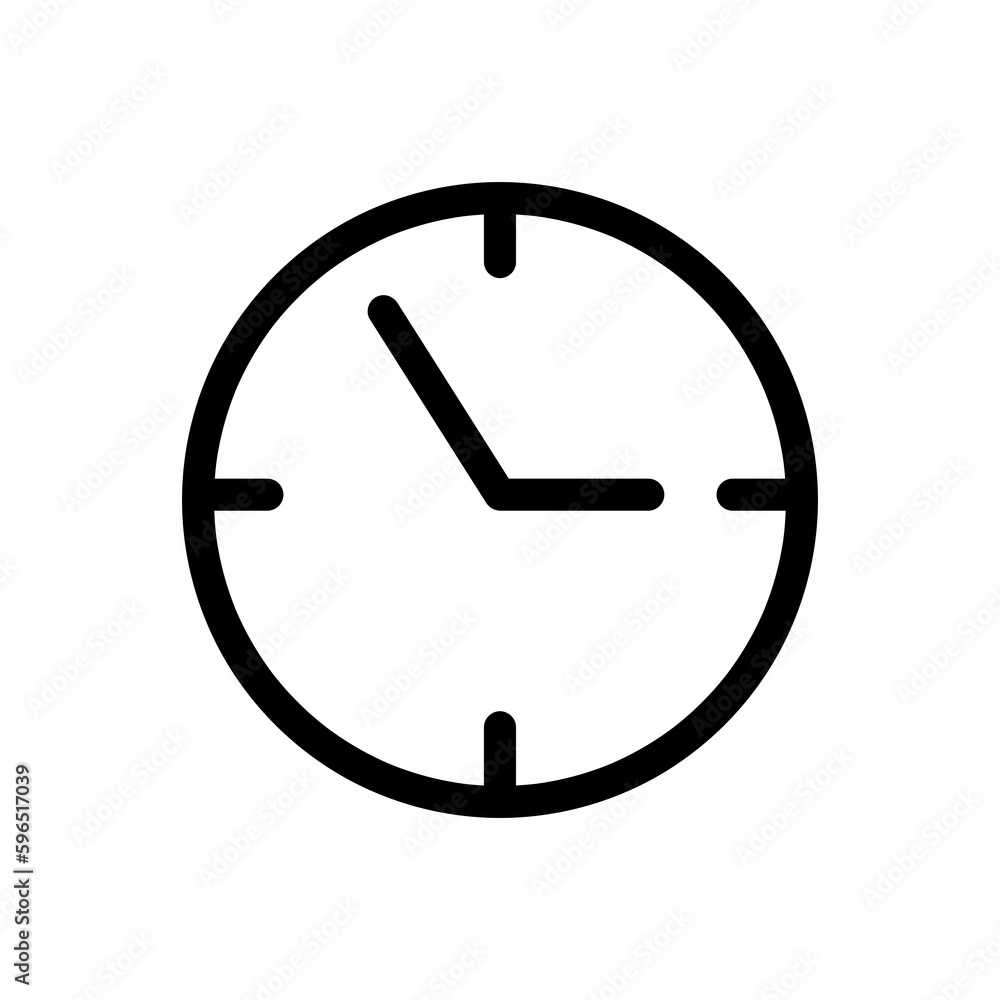 Clock Time Icon Vector Design Illustration on white background..eps Clock Time Icon Vector Design Illustration on white background..eps