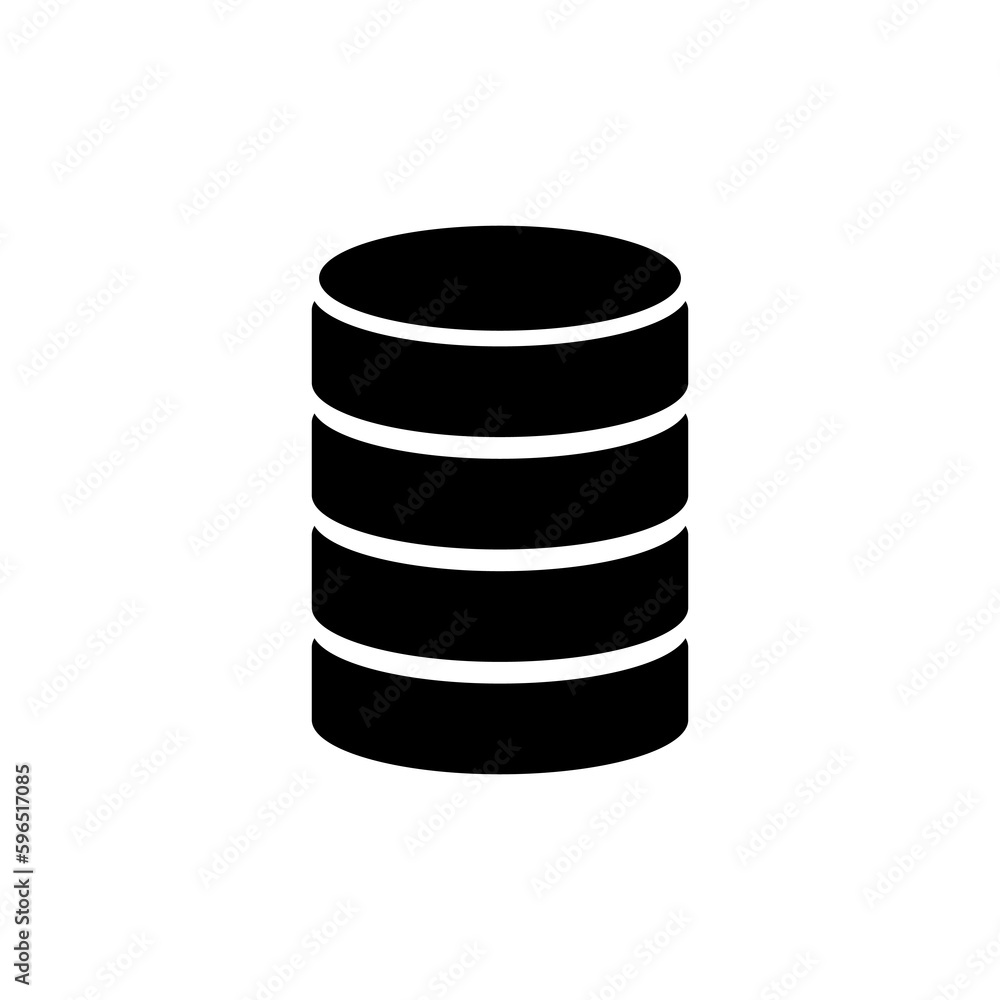 Database icon vector. Icon on white background..eps Database icon vector. Icon on white background..eps