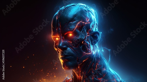 nebula mutant, digital art illustration, Generative AI