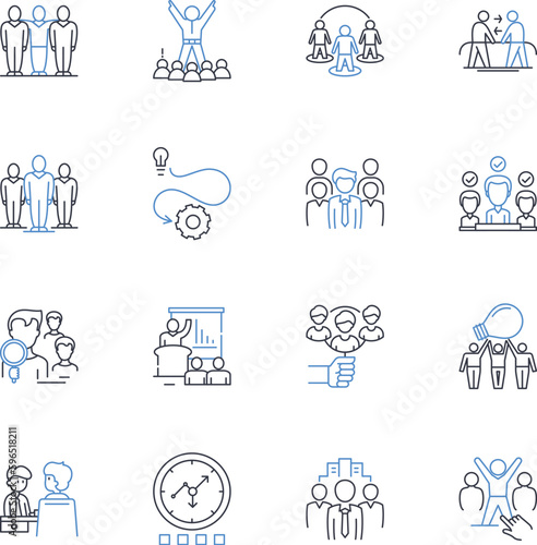 Conspirators line icons collection. Betrayal, Secrets, Covert, Deceit, Plot, Allies, Intrigue vector and linear illustration. Cover-up,Scheming,Suspicions outline signs set Generative AI
