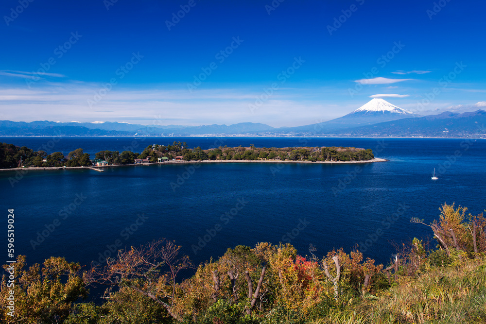 大瀬崎と駿河湾と富士山