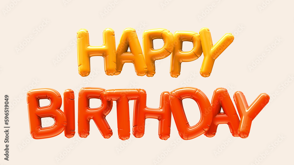 Balloon HAPPY BIRTHDAY phrase Balloon HAPPY BIRTHDAY phrase