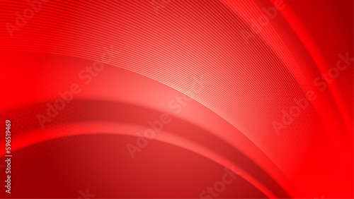 vector modern bright red color wave style background vector