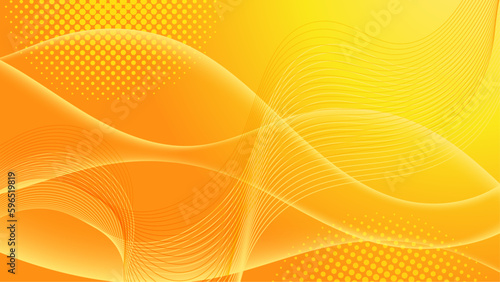 Liquid yellow color background design. Fluid gradient composition. Creative illustration for poster, web, landing, page, cover, ad, greeting, card, promotion.