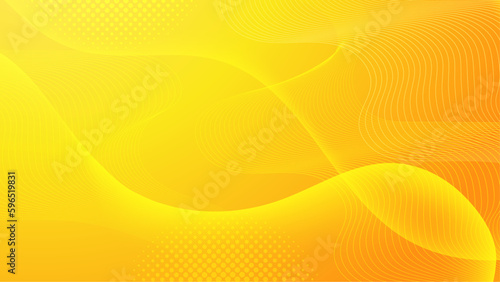 Abstract yellow geometric background. Modern background design. Liquid color. Fluid shapes composition. Fit for presentation design. website, basis for banners, wallpapers, brochure, posters