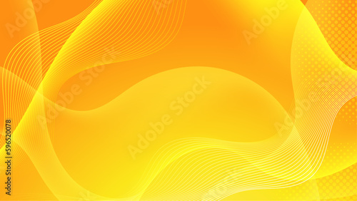 Abstract background with sun rays, wavy pattern and grunge elements in saturated orange, yellow and red. Great for autumn themes. No transparencies.