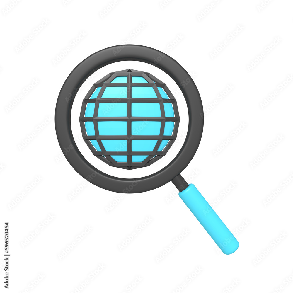 icon searching on browser of rendering 3d icon searching on browser of rendering 3d