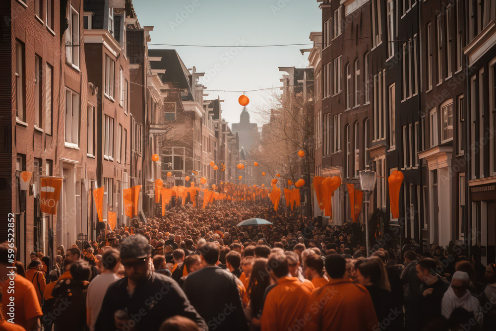Koningsdag: A Time for Unity and National Pride in the Netherlands AI Generated