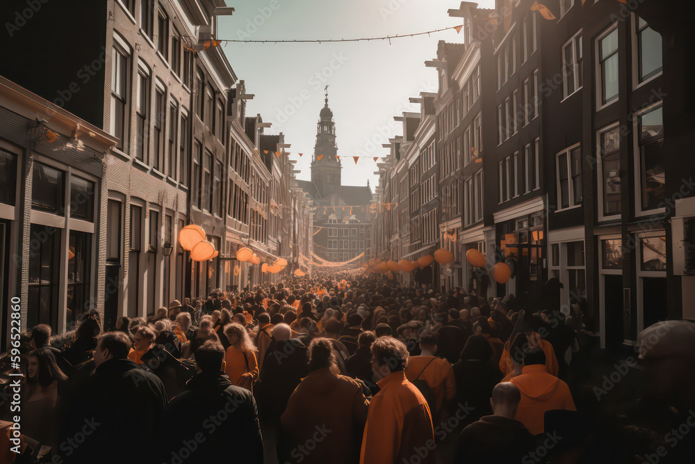 Koningsdag: A Time for Unity and National Pride in the Netherlands AI Generated