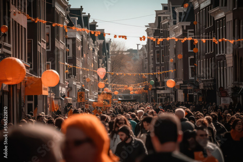 Koningsdag: A Time for Unity and National Pride in the Netherlands AI Generated