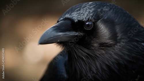 raven head shot