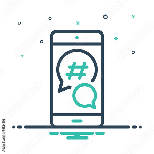 Mix icon for irc communication 