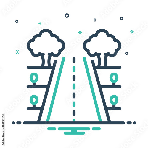 Mix icon for road 