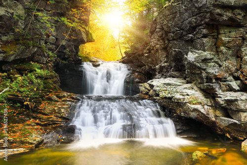 Fotografija Maine New England Water Fall in Autumn - Grafton Notch State Park