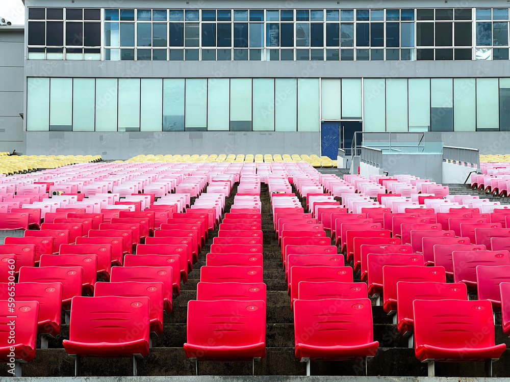 Naklejka premium empty stadium seats