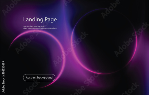 Abstract landing page purple vector background for your landing page design. Minimal background for for website designs.