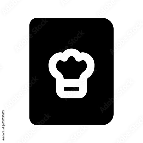 recipe book glyph icon