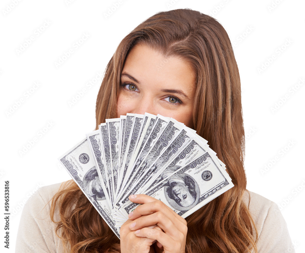 Cash, portrait and eyes PNG with a woman isolated on a transparent background after winning the lottery. Money fan, finance and investment with a hiding female celebrating a dollars interest payment Cash, portrait and eyes PNG with a woman isolated on a transparent background after winning the lottery. Money fan, finance and investment with a hiding female celebrating a dollars interest payment