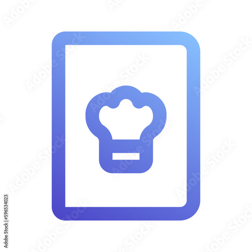 recipe book gradient icon