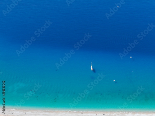 Summer Season in the Gocek Islands Beachs and Marina Drone Photo, Gocek Mugla, Turkiye © raul77