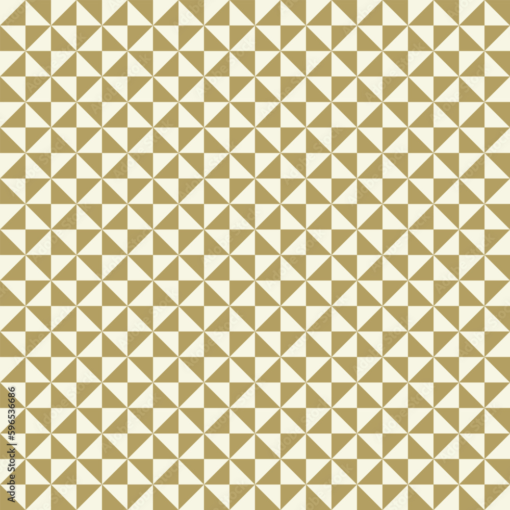 Geometric vector pattern with golden triangles. Geometric modern ornament. Seamless abstract background Geometric vector pattern with golden triangles. Geometric modern ornament. Seamless abstract background