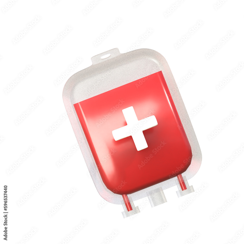Fototapeta premium 3D ICON BLOOD DONOR