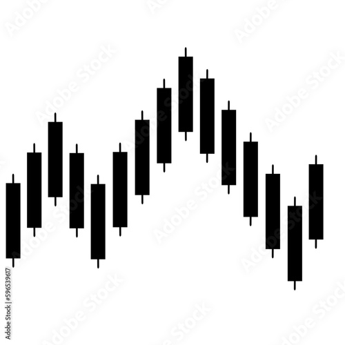 Candlestick forex chart illustration 