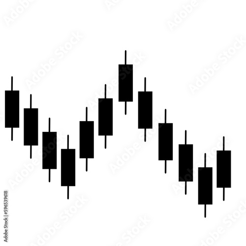 Candlestick forex chart illustration 