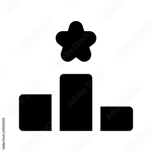 podium glyph icon