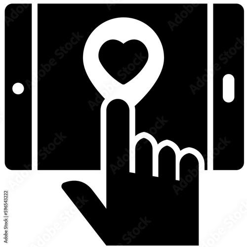 favorite black solid icon