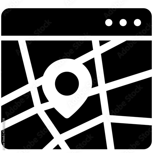 web black solid icon