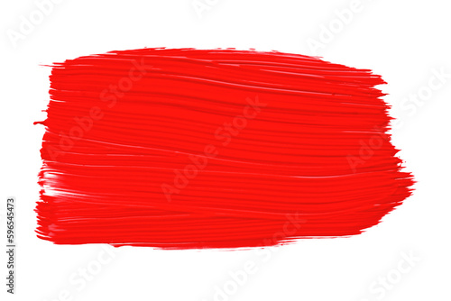 Shiny red brush isolated on transparent background. red watercolor png