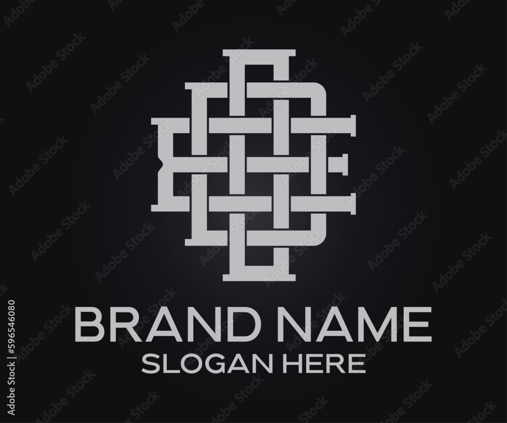minimalist initial letters monogram, urban clothing brand logo minimalist initial letters monogram, urban clothing brand logo
