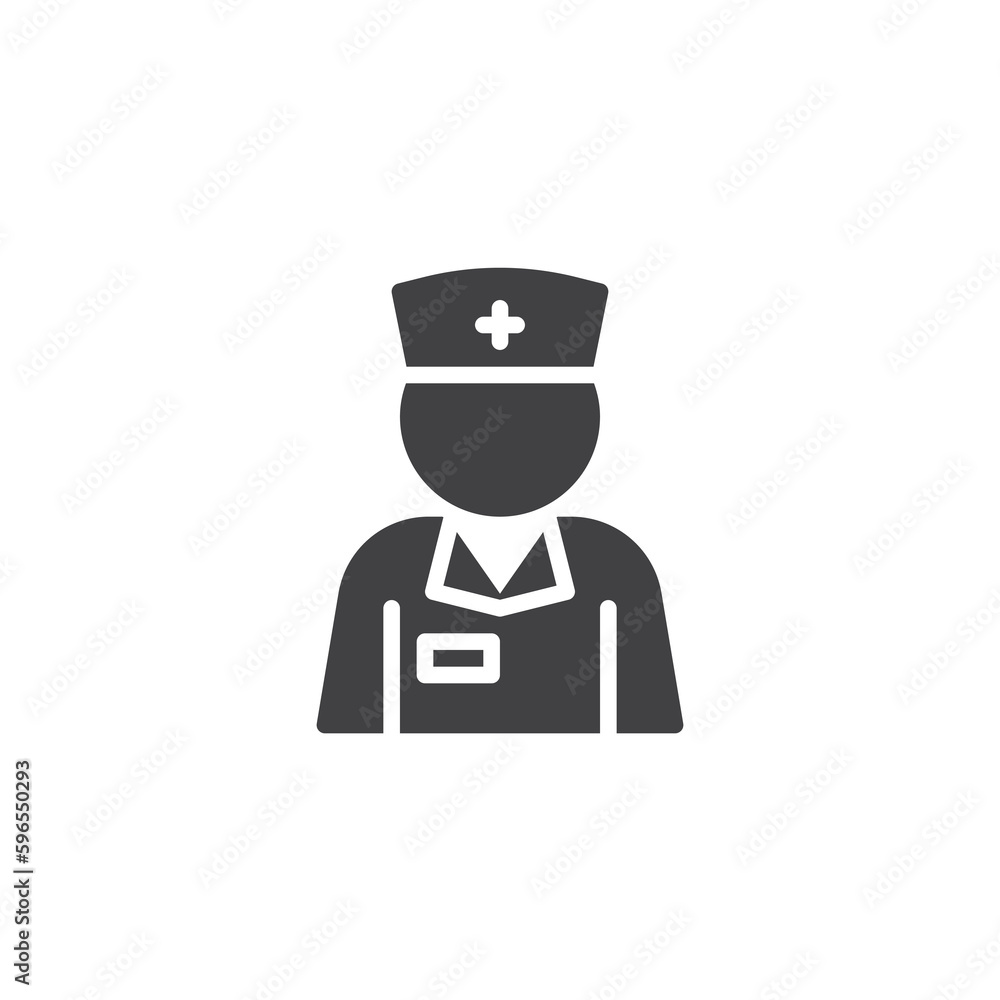 Nurse, doctor vector icon