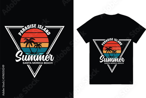 Summer t shirt design