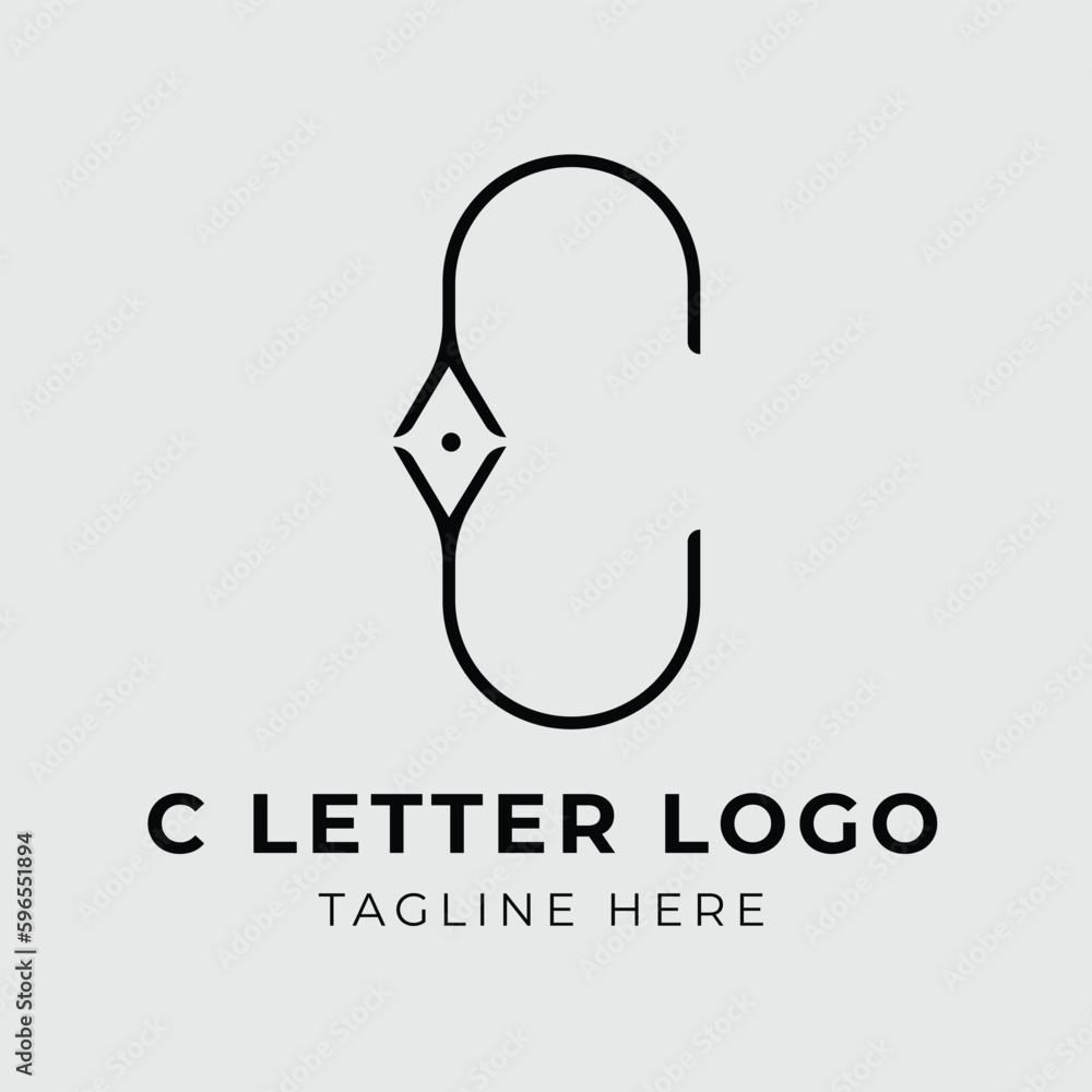 C Modern letter logo design concept C Modern letter logo design concept
