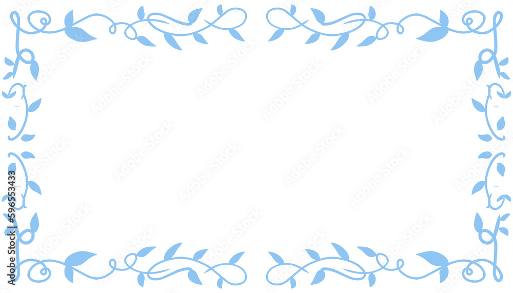 Blue abstract frame background illustration Blue abstract frame background illustration