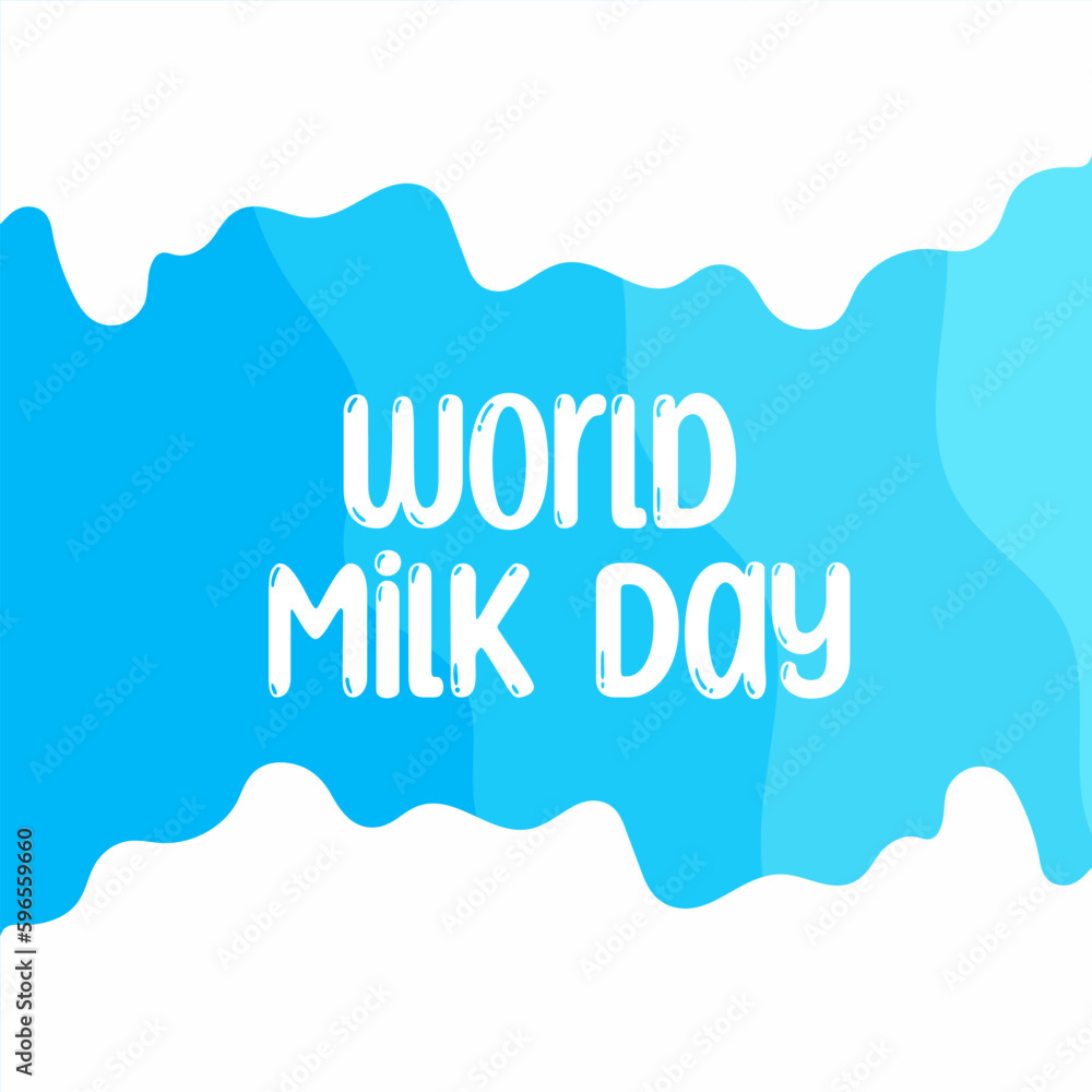 vector graphic of world milk day good for world milk day celebration. flat design. flyer design.flat illustration. vector graphic of world milk day good for world milk day celebration. flat design. flyer design.flat illustration.