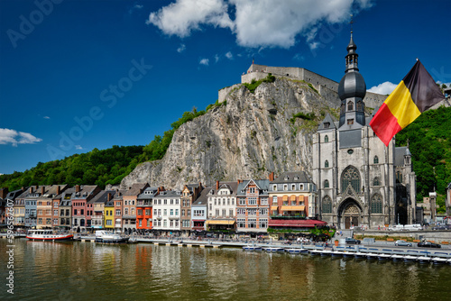 View of picturesque Dinant town. Belgium