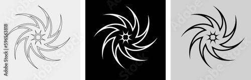 tribal tatto design,pattren,line art, logo, isolated item redy use