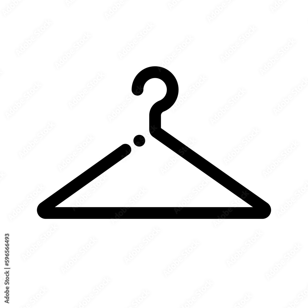 Flat stylish hanger icon. Vector. Flat stylish hanger icon. Vector.